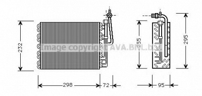AVA QUALITY COOLING alv008 -  Испаритель, кондиционер